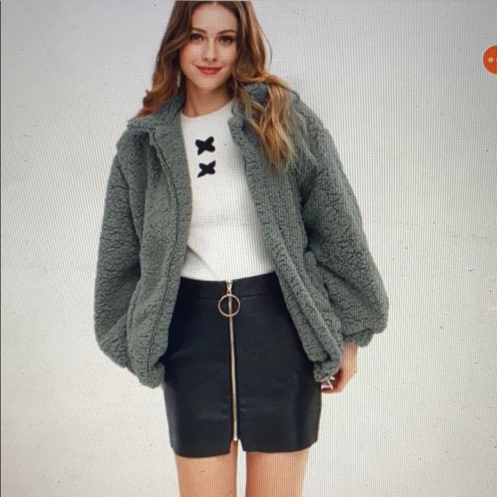Zaful faux fur teddy coat